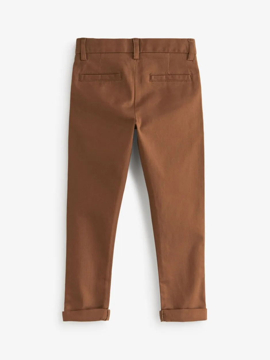 Broeken En Chino's*Next Roodbruin/lichtbruin - Stretchy chino's (3-17jr)