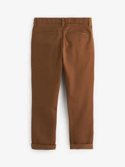 Broeken En Chino's|Next Roodbruin/lichtbruin - Stretchy chino's (3-17jr)