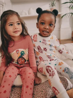 Nachtkleding En Pyjama's|Pyjama's|Next Rood/ecru - Moana Snuggle Pyjamas 2 Pack (9mths-10yrs)
