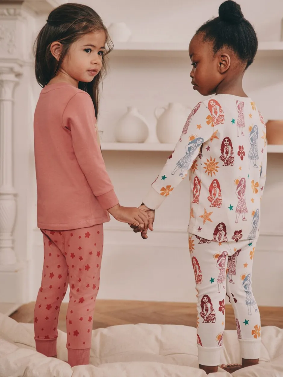 Nachtkleding En Pyjama's|Pyjama's|Next Rood/ecru - Moana Snuggle Pyjamas 2 Pack (9mths-10yrs)