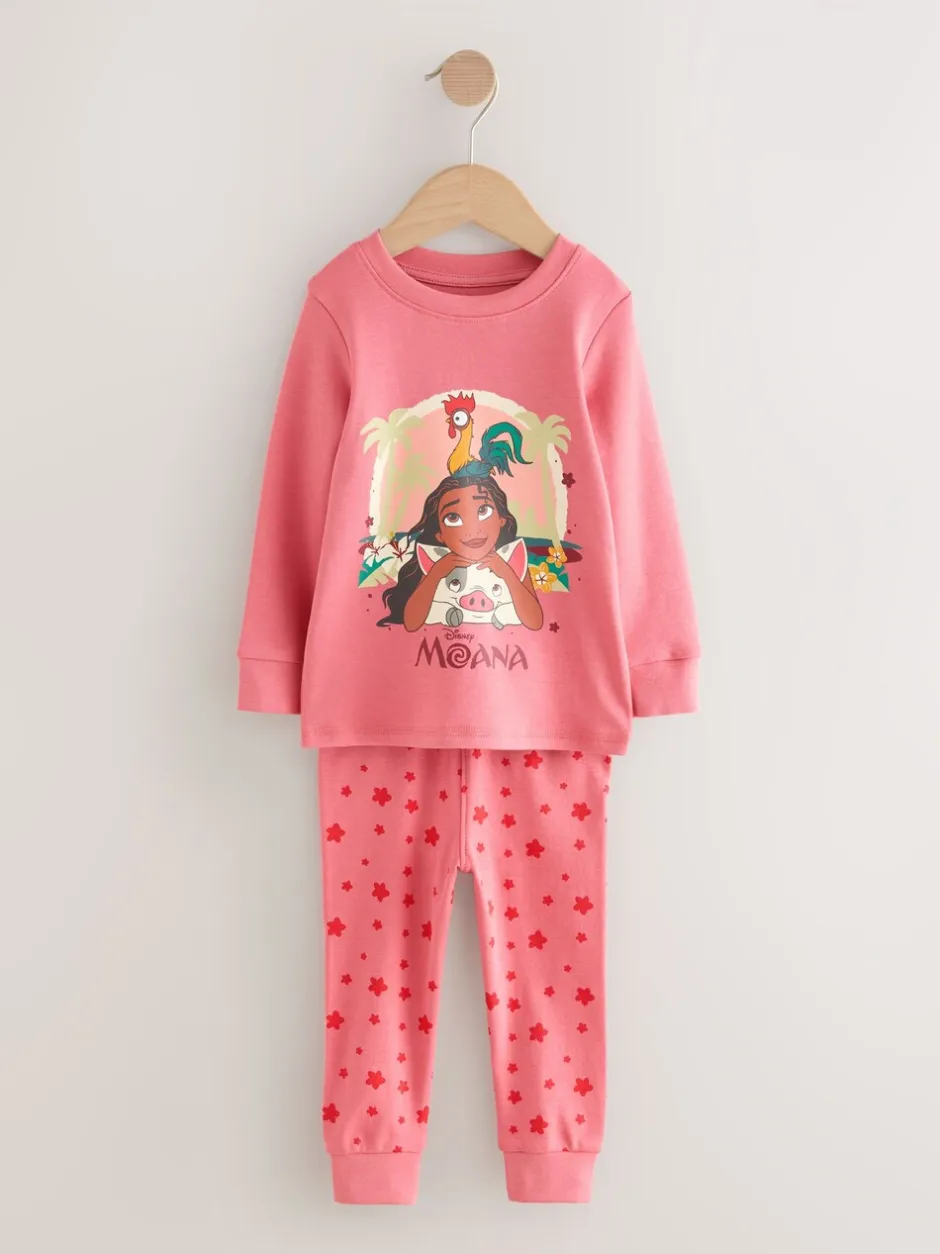 Nachtkleding En Pyjama's|Pyjama's|Next Rood/ecru - Moana Snuggle Pyjamas 2 Pack (9mths-10yrs)