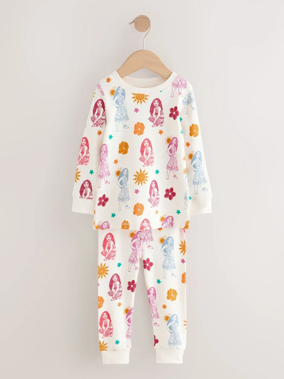Nachtkleding En Pyjama's|Pyjama's|Next Rood/ecru - Moana Snuggle Pyjamas 2 Pack (9mths-10yrs)