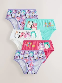 Alle Ondergoed|Next Rood/groen - 100% katoenen Squishmallow Onderbroeken set van 5 (5-14jr)