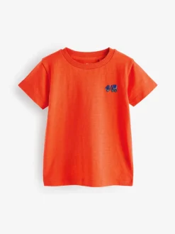Tops|T-Shirts*Next Rood/groen - Set van 5 T-shirts met korte mouwen (3mnd-7jr)