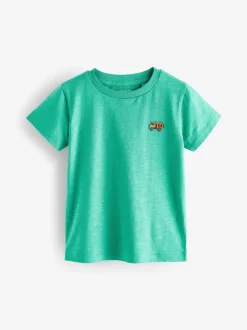 Tops|T-Shirts*Next Rood/groen - Set van 5 T-shirts met korte mouwen (3mnd-7jr)