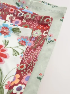 Nachtkleding En Pyjama's|Pyjama's*Next - Verpakking van 3 knusse pyjama's (9 mnd-10 jr) Rood/groen met bloemenprint