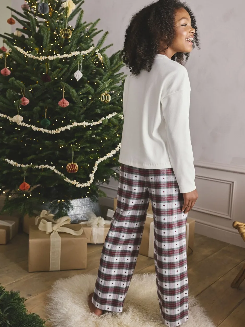 Nachtkleding En Pyjama's|Pyjama's*Next Rood/groene strikruit - Kerstmis geweven onderkant pyjama's (2-16jr)