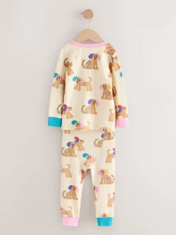 Multipacks|Nachtkleding En Pyjama's|Next - Verpakking van 3 knusse pyjama's (9 mnd-9 jr) Rood/marineblauw hondenapplicatie