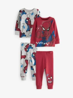 Pyjama's|Nachtkleding En Pyjama's*Next Rood/marineblauw Spiderman - Verpakking van 2 knusse pyjama's (12 mnd-10 jr)