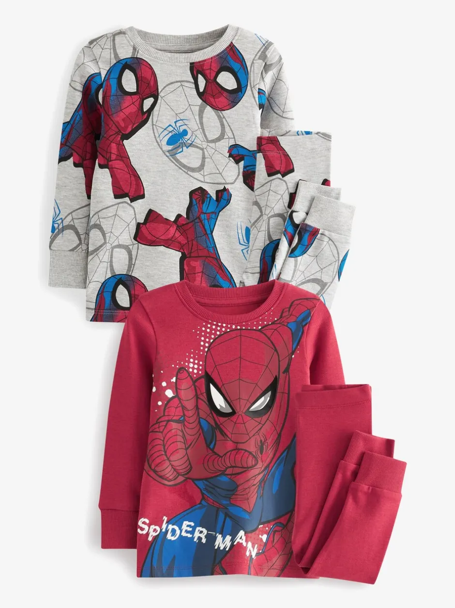 Pyjama's|Nachtkleding En Pyjama's*Next Rood/marineblauw Spiderman - Verpakking van 2 knusse pyjama's (12 mnd-10 jr)