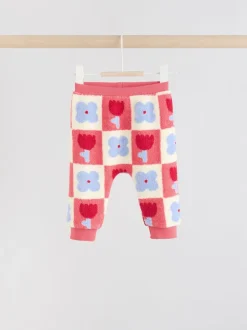Truien En Breisels|Sweaters En Hoody´S|Next - 2 -delige Set van Fleece Tops en Leggings voor Baby''s (0mnd-2jr) Rood/paars geruit