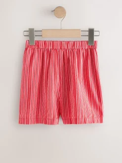 Shorts En Rokken|Next - Korte broek met strepen (3-16jaar) Rood/roze