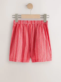Shorts En Rokken|Next - Korte broek met strepen (3-16jaar) Rood/roze