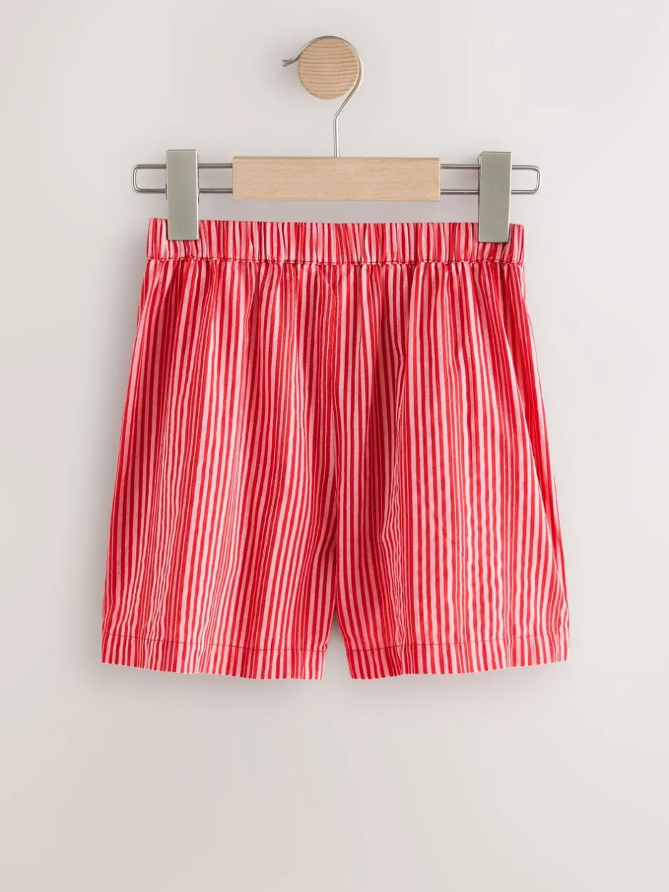 Shorts En Rokken|Next - Korte broek met strepen (3-16jaar) Rood/roze