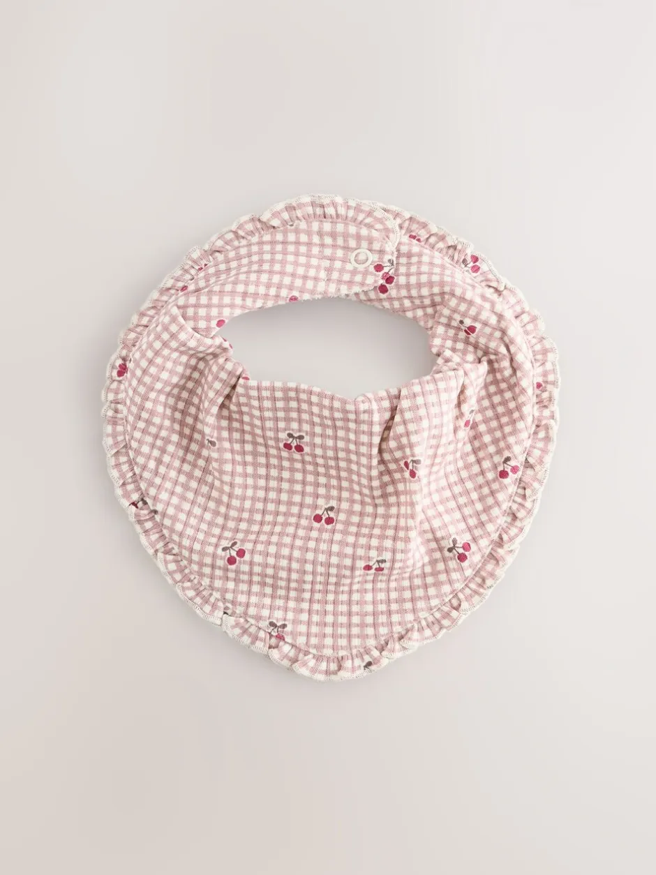 Slabbetjes*Next - Verpakking met 3 babyslabbetjes Rood/roze