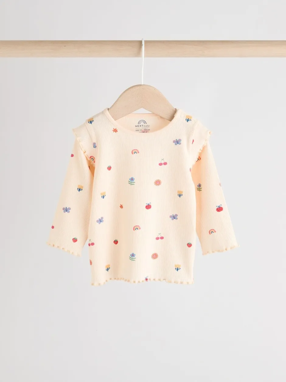 Tops|Tops|Next - 2 -delige babyset van top en legging (0mnd -2jr) Roomkleurig met vrolijke figuurtjes