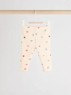 Tops|Tops|Next - 2 -delige babyset van top en legging (0mnd -2jr) Roomkleurig met vrolijke figuurtjes