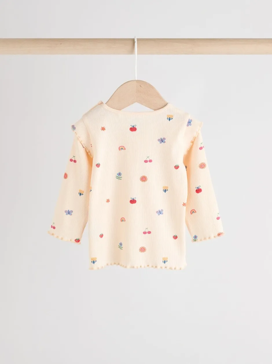Tops|Tops|Next - 2 -delige babyset van top en legging (0mnd -2jr) Roomkleurig met vrolijke figuurtjes