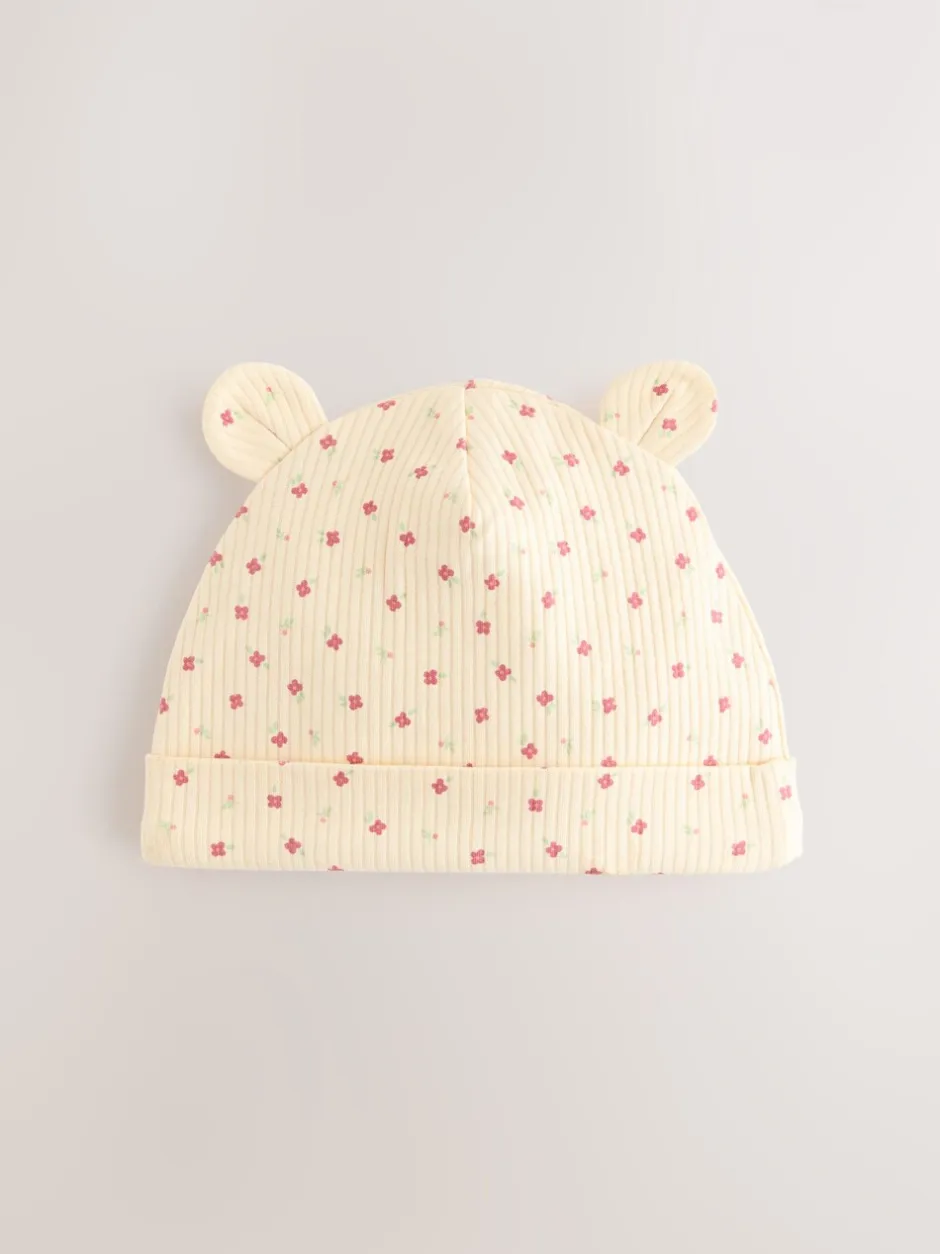 Mutsjes En Antikrabwantjes|Mutsen, Handschoenen En Sjaals*Next Roze - 4 -delige Baby Muts en Slabbetjes Set (0-18mnd)