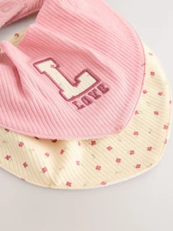 Mutsjes En Antikrabwantjes|Mutsen, Handschoenen En Sjaals*Next Roze - 4 -delige Baby Muts en Slabbetjes Set (0-18mnd)