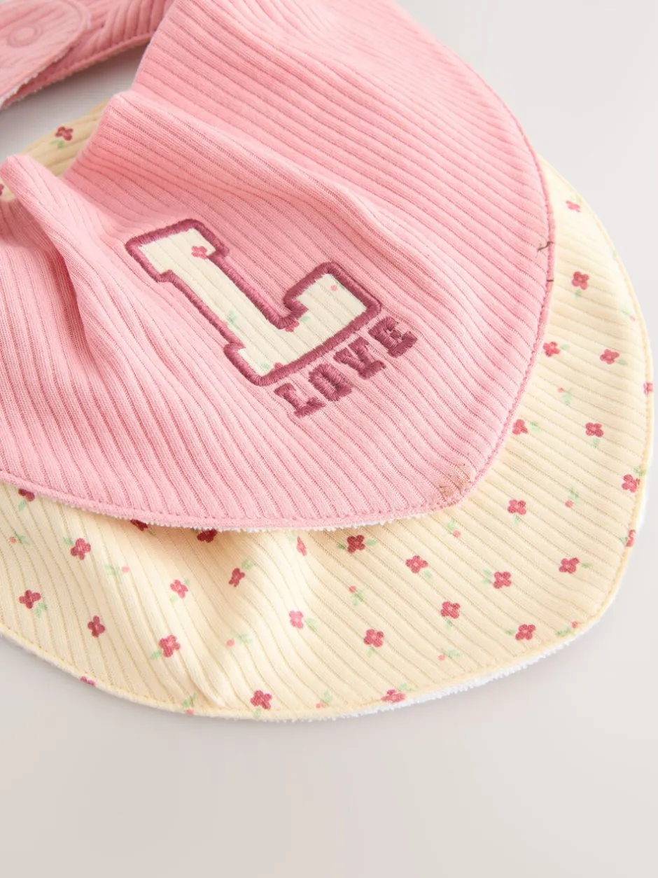Mutsjes En Antikrabwantjes|Mutsen, Handschoenen En Sjaals*Next Roze - 4 -delige Baby Muts en Slabbetjes Set (0-18mnd)