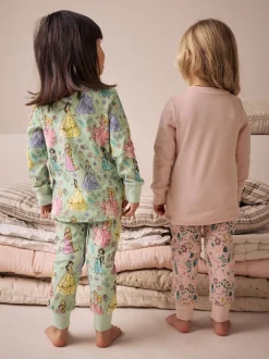 Nachtkleding En Pyjama's|Pyjama's|Next Roze - 100% katoenen Disney prinses knusse pyjama's met lange mouwen verpakking van 2 (9mnd - 10 jr)