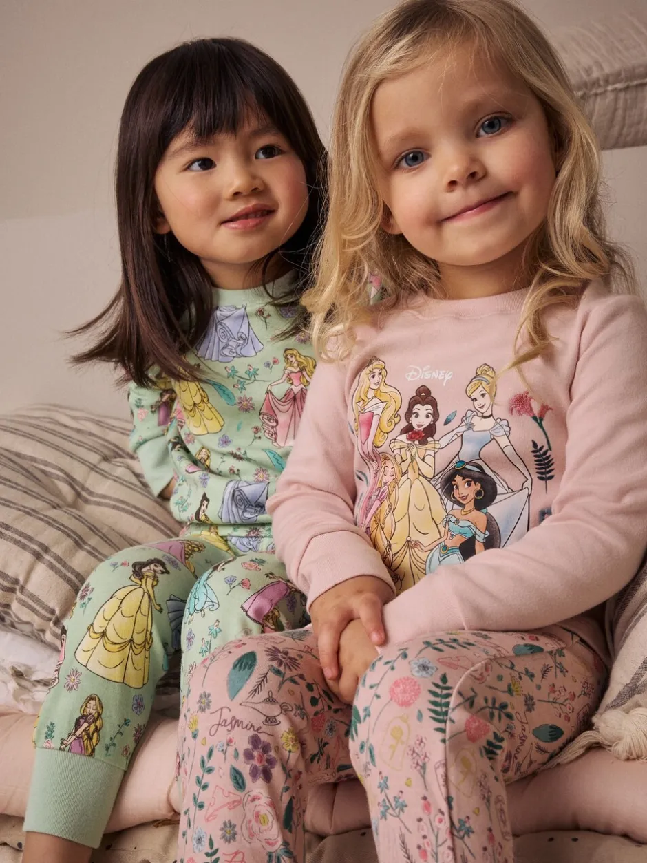 Nachtkleding En Pyjama's|Pyjama's|Next Roze - 100% katoenen Disney prinses knusse pyjama's met lange mouwen verpakking van 2 (9mnd - 10 jr)