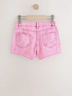 Shorts En Rokken*Next - 100% katoenen shorts met gerafelde rand (3-16jr) Roze