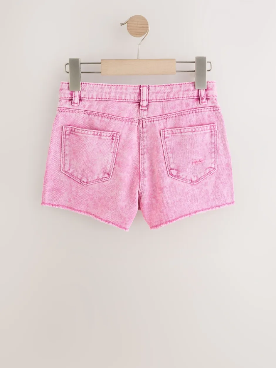 Shorts En Rokken*Next - 100% katoenen shorts met gerafelde rand (3-16jr) Roze
