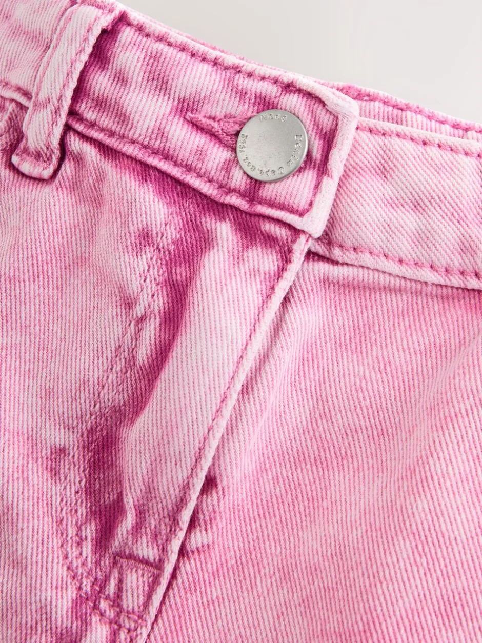 Shorts En Rokken*Next - 100% katoenen shorts met gerafelde rand (3-16jr) Roze