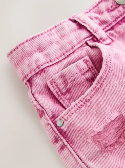 Shorts En Rokken*Next - 100% katoenen shorts met gerafelde rand (3-16jr) Roze