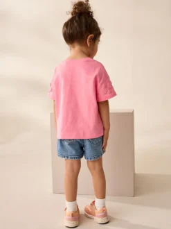 T-Shirts|Next Roze - 100% katoenen T-shirt met korte mouwen en madeliefjesprint (3mnd -7jr)