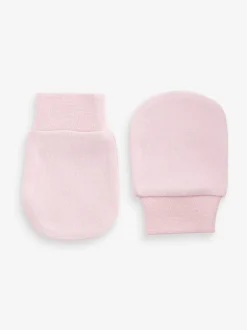 Mutsjes En Antikrabwantjes|Mutsen, Handschoenen En Sjaals*Next Roze - 3 Paar antikrabwantjes voor baby's