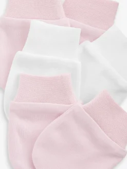 Mutsjes En Antikrabwantjes|Mutsen, Handschoenen En Sjaals*Next Roze - 3 Paar antikrabwantjes voor baby's