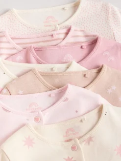 Babypakjes En Babypyjama's*Next Roze - 7 Pack Baby slaappakken (0mnd-3jr)