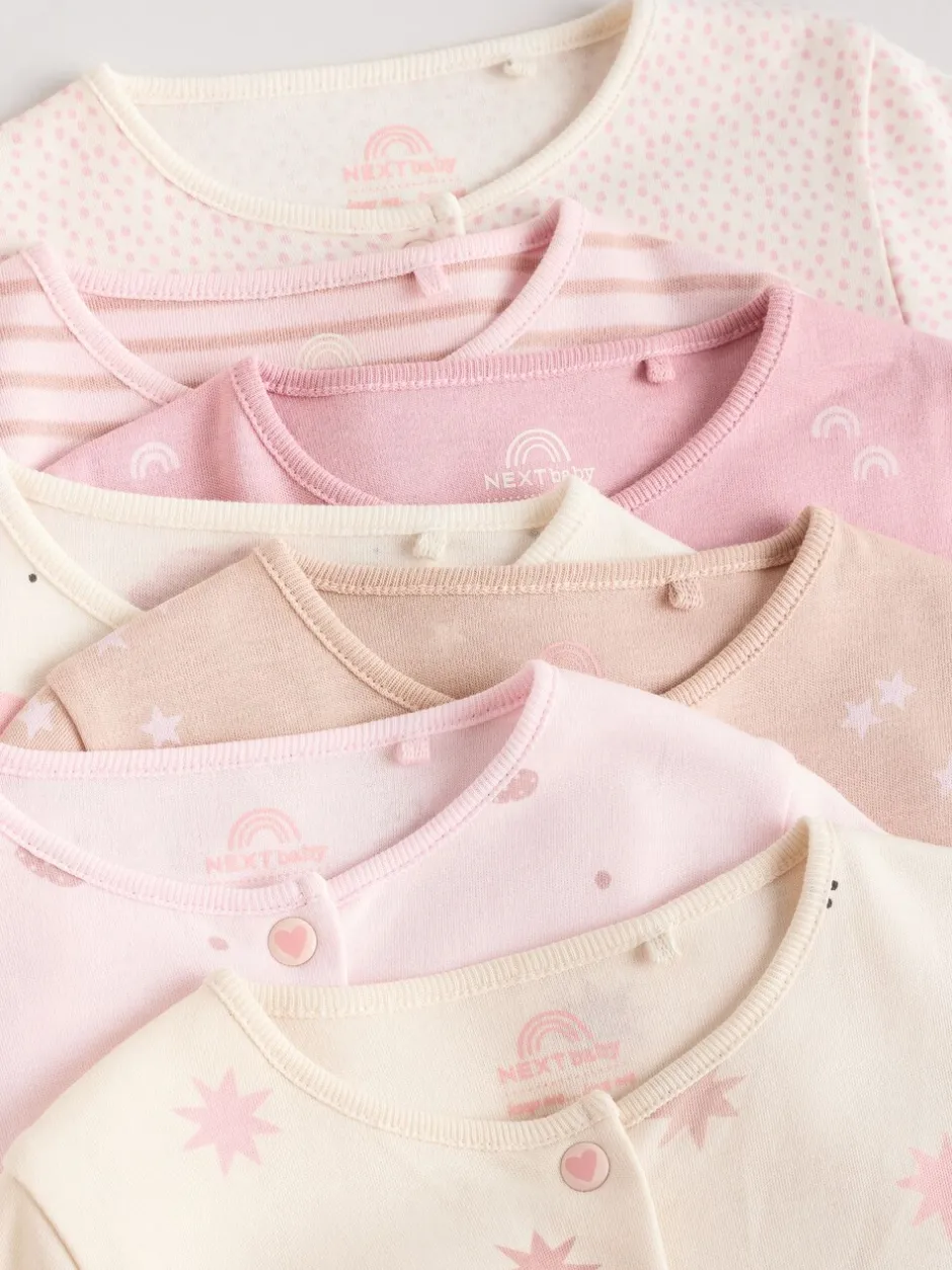Babypakjes En Babypyjama's*Next Roze - 7 Pack Baby slaappakken (0mnd-3jr)
