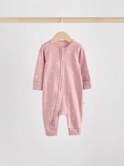 Babypakjes En Babypyjama's|Next Roze - 4 Pack Baby-pyjama's met tweewegrits (0mnd -3jr)