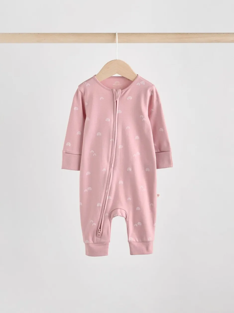 Babypakjes En Babypyjama's|Next Roze - 4 Pack Baby-pyjama's met tweewegrits (0mnd -3jr)