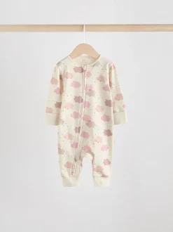 Babypakjes En Babypyjama's|Next Roze - 4 Pack Baby-pyjama's met tweewegrits (0mnd -3jr)