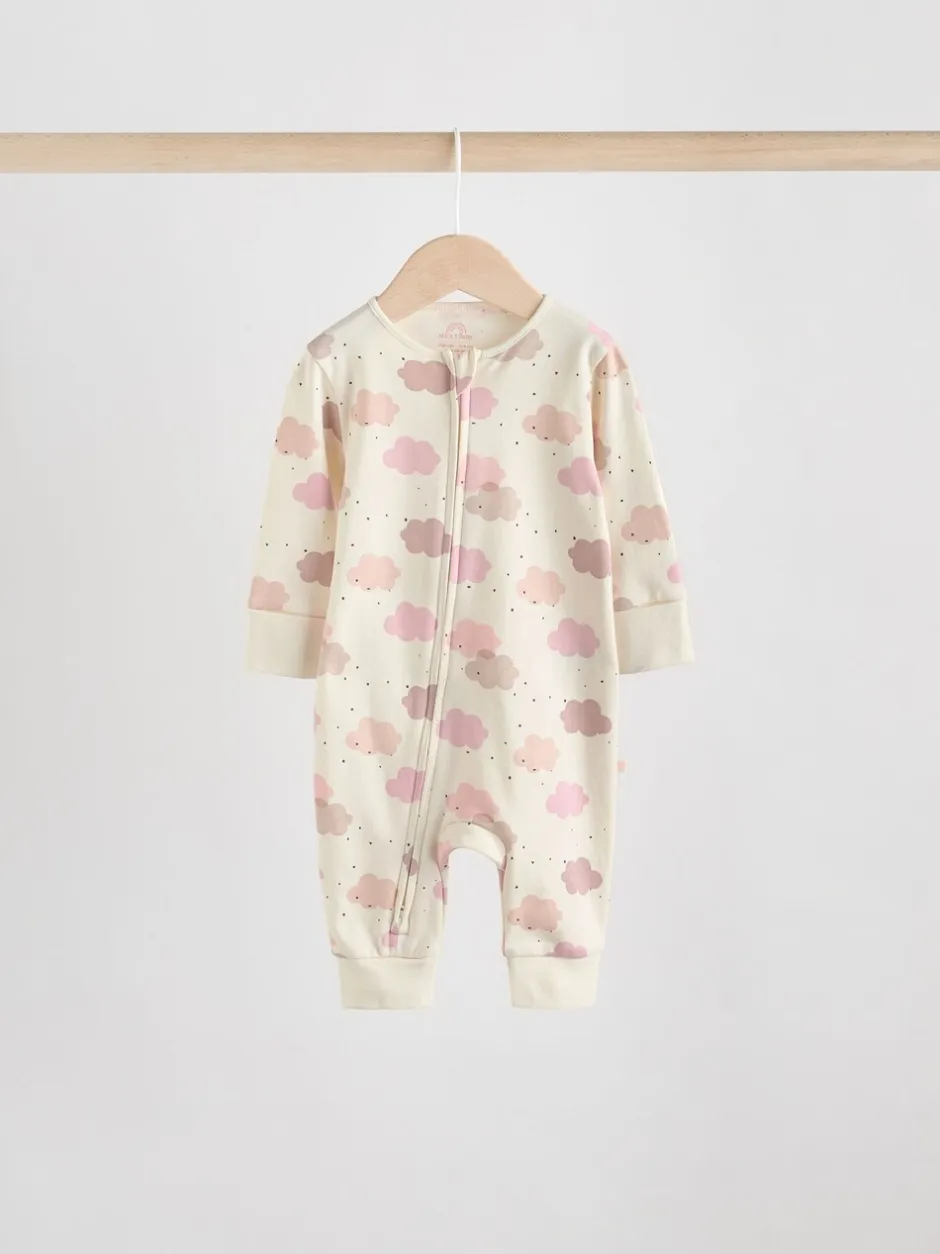 Babypakjes En Babypyjama's|Next Roze - 4 Pack Baby-pyjama's met tweewegrits (0mnd -3jr)