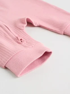 Babypakjes En Babypyjama's*Next Roze - 5 Pack Two Way Zip Baby Footless Sleepsuits (0mths-3yrs)