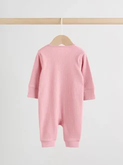 Babypakjes En Babypyjama's*Next Roze - 5 Pack Two Way Zip Baby Footless Sleepsuits (0mths-3yrs)