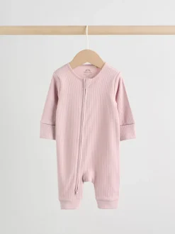 Babypakjes En Babypyjama's*Next Roze - 5 Pack Two Way Zip Baby Footless Sleepsuits (0mths-3yrs)