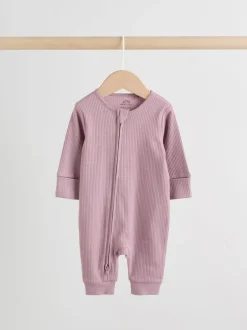Babypakjes En Babypyjama's*Next Roze - 5 Pack Two Way Zip Baby Footless Sleepsuits (0mths-3yrs)