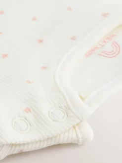 Tuinbroeken*Next - Baby Jersey Bretelbroeken en Bodysuit 2 Pieces Set (0mnd-2jr) Roze