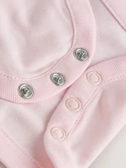 Rompertjes En Tuinbroeken|Tuinbroeken*Next Roze - Baby Set van bretelbroeken en Bodysuits met Lange mouwen, 2 Pieces (0mnd -3jr)