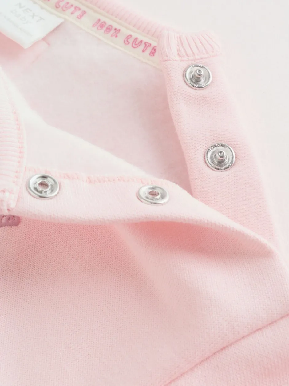 Truien En Breisels|Sweaters En Hoody´S|Next - Baby Sweatshirt and Leggings 2 Piece Set (0mths-2yrs) Roze
