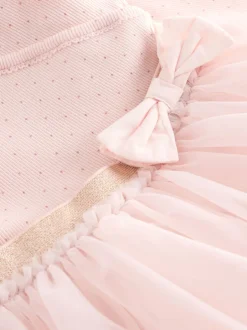 Gelegenheidskleding|Jurken*Next Roze - Babyjurk met lange mouwen en tutu (0mnd-2jr)