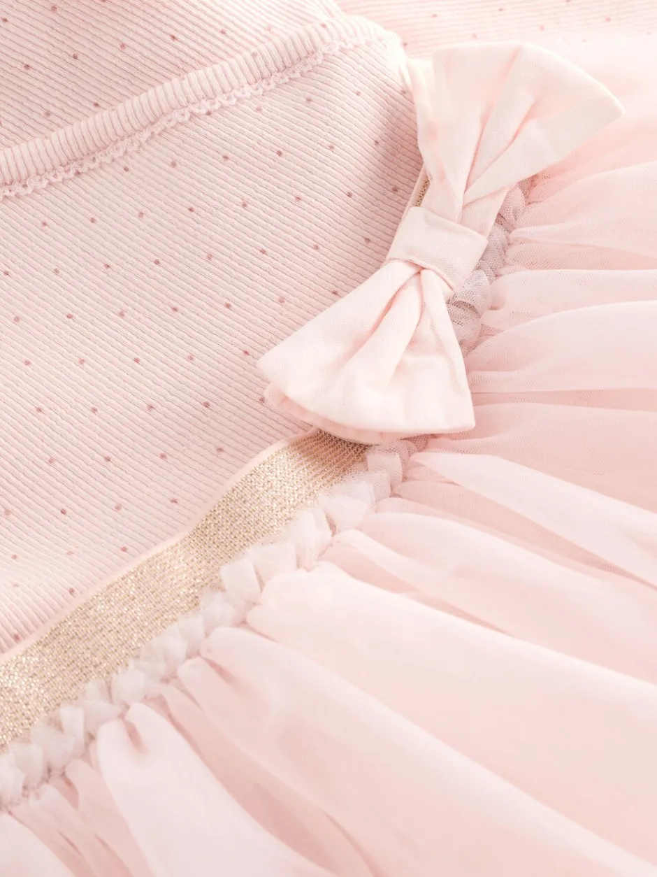 Gelegenheidskleding|Jurken*Next Roze - Babyjurk met lange mouwen en tutu (0mnd-2jr)