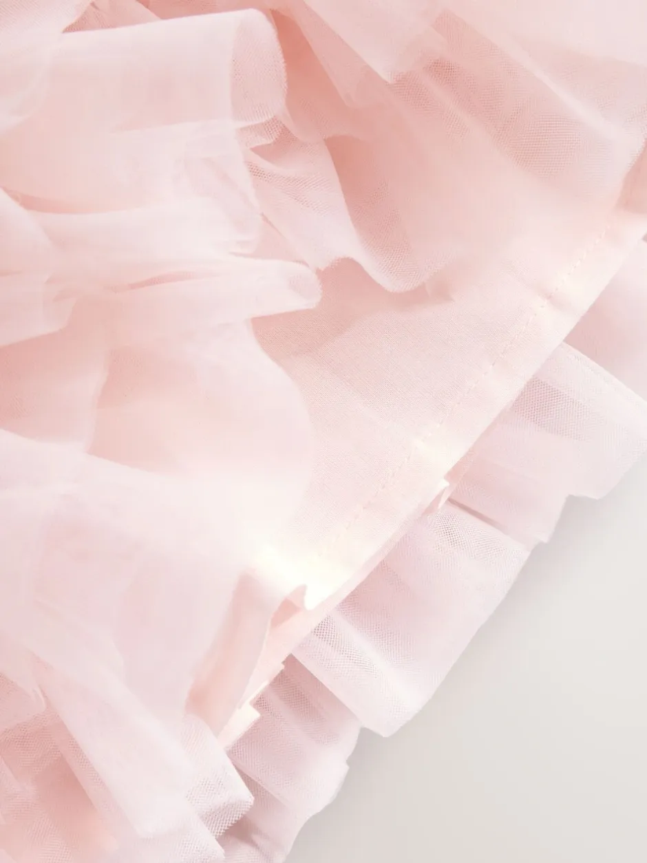 Gelegenheidskleding|Jurken*Next Roze - Babyjurk met lange mouwen en tutu (0mnd-2jr)